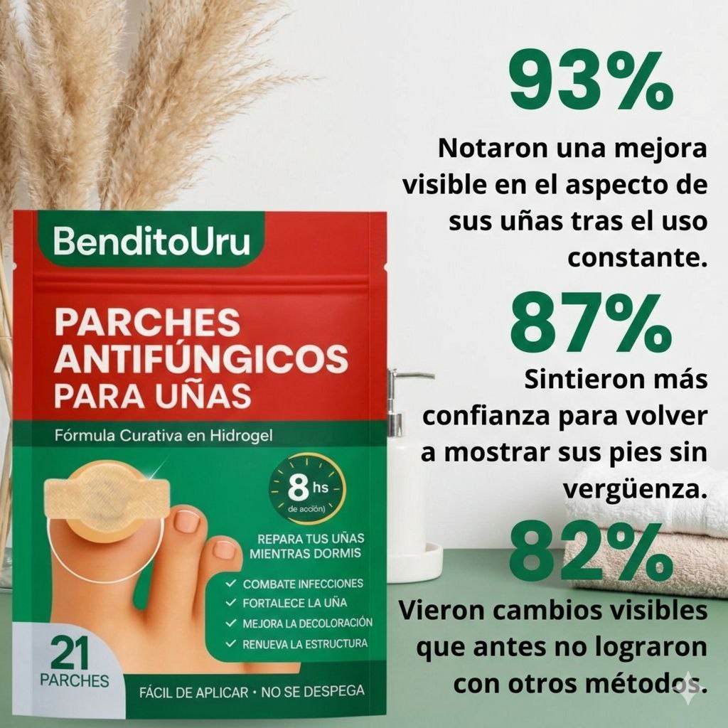 BenditoUru - Parches Antihongos - Eliminan Hongos y Regeneran tus Uñas