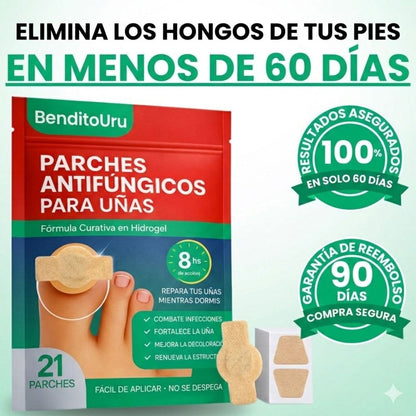 BenditoUru - Parches Antihongos - Eliminan Hongos y Regeneran tus Uñas