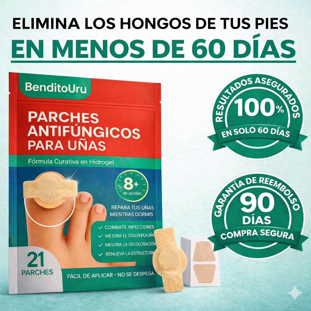 BenditoUru - Parches Antihongos - Eliminan Hongos y Regeneran tus Uñas