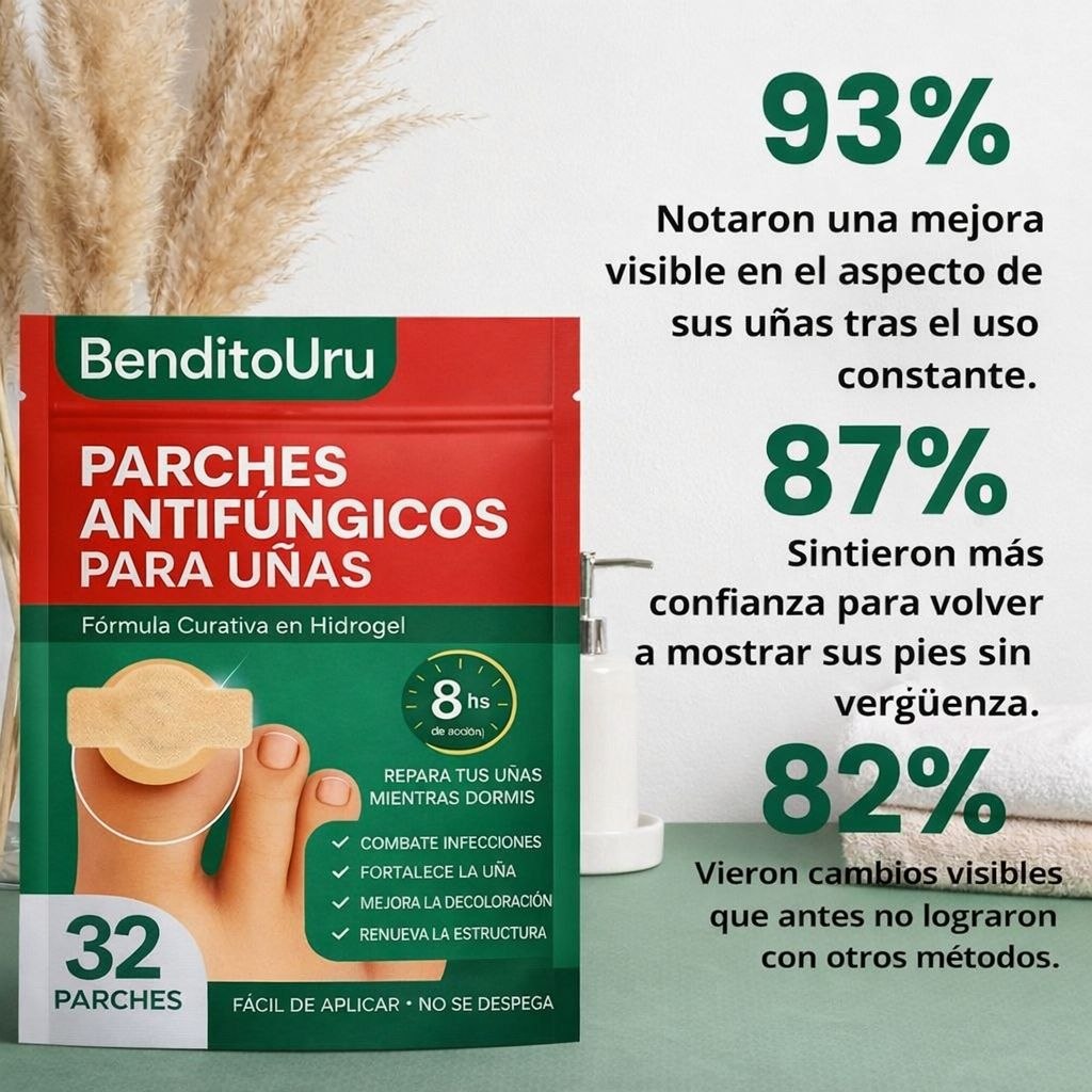 BenditoUru - Parches Antihongos - Eliminan Hongos y Regeneran tus Uñas